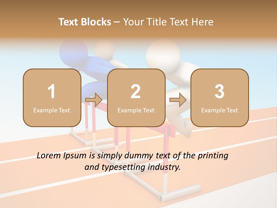 Runner Win Man PowerPoint Template