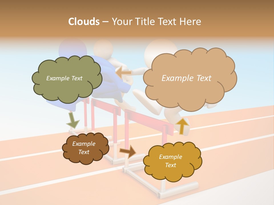 Runner Win Man PowerPoint Template