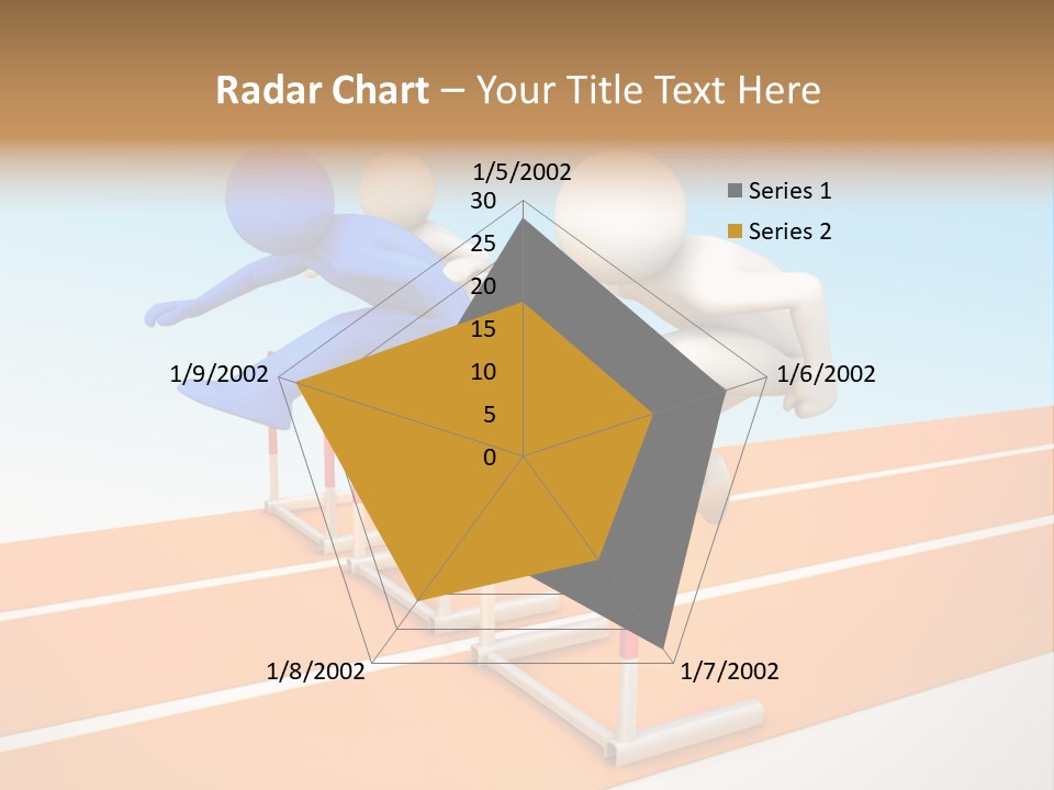 Runner Win Man PowerPoint Template