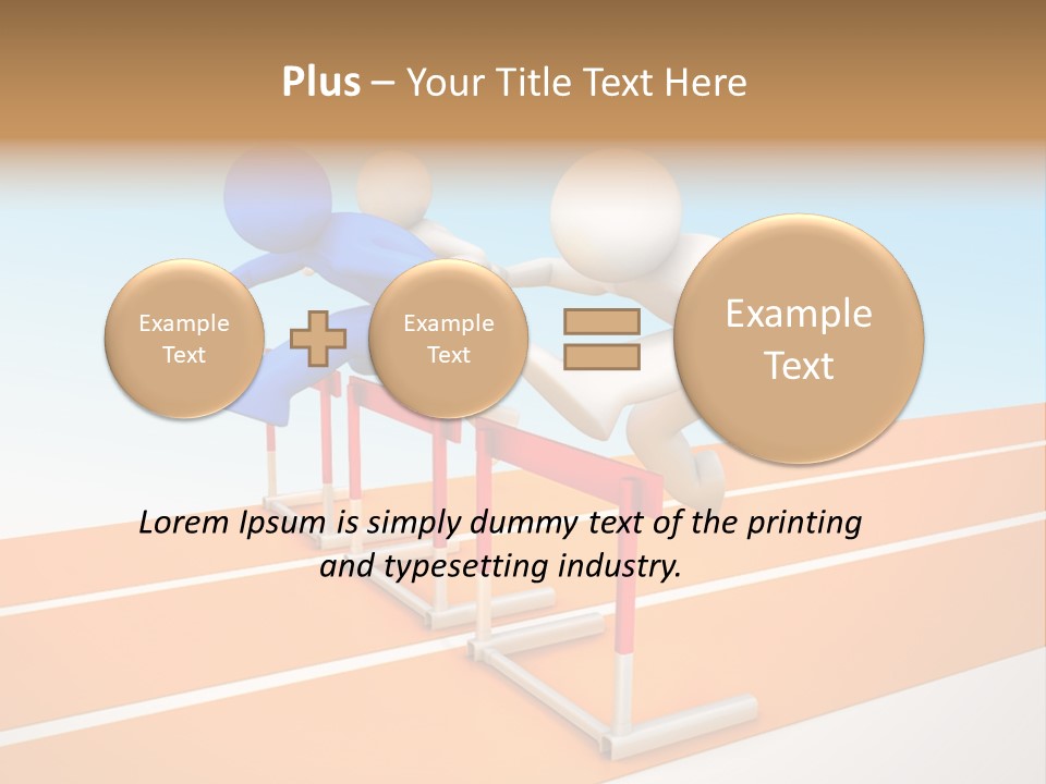 Runner Win Man PowerPoint Template