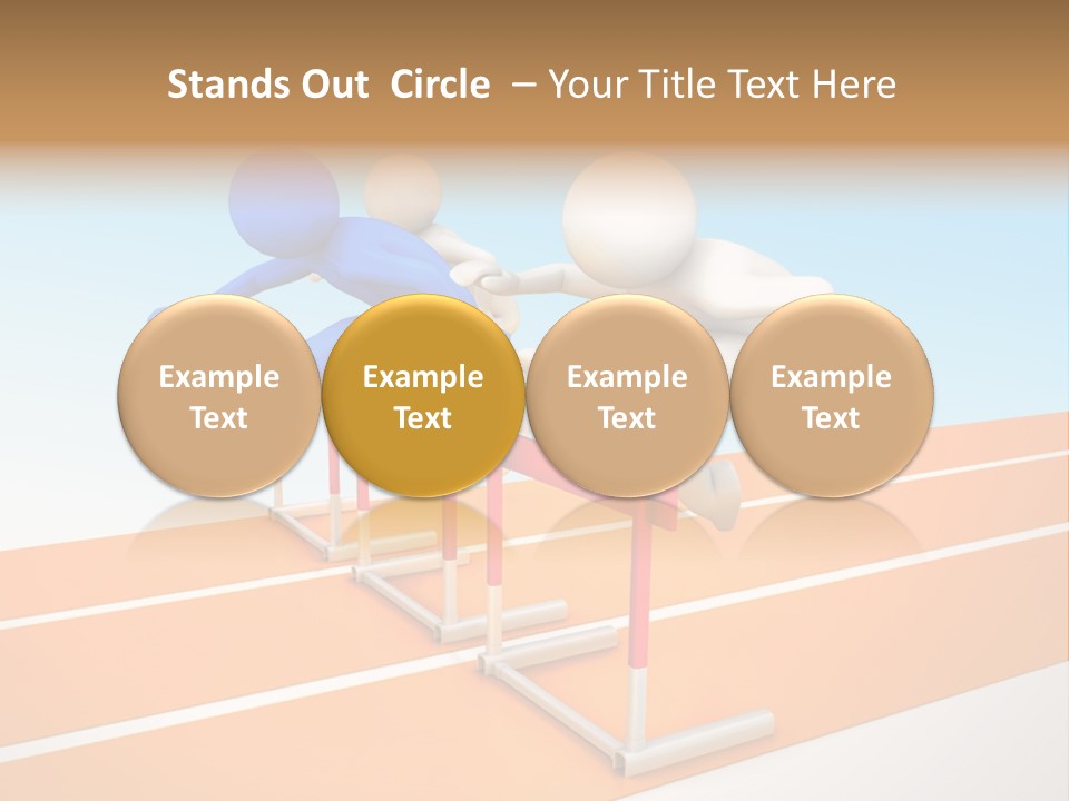 Runner Win Man PowerPoint Template