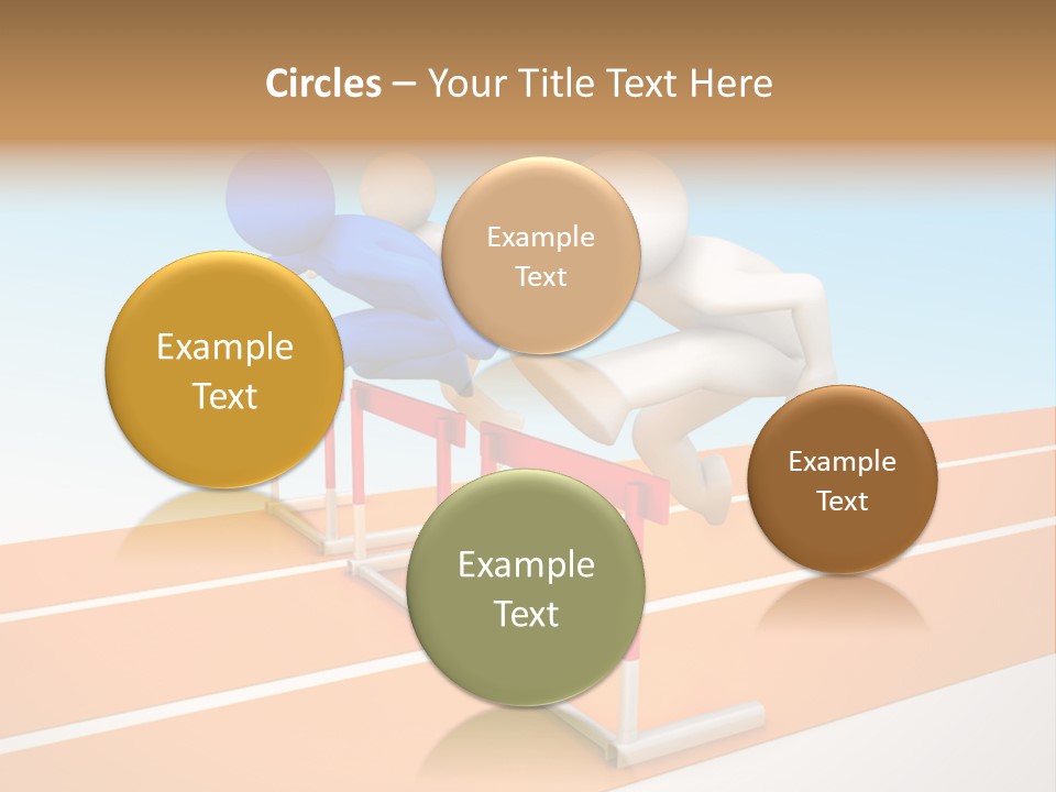 Runner Win Man PowerPoint Template