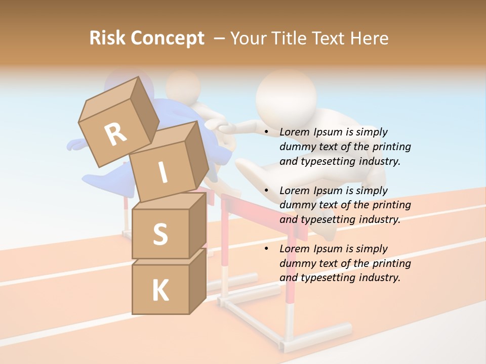 Runner Win Man PowerPoint Template