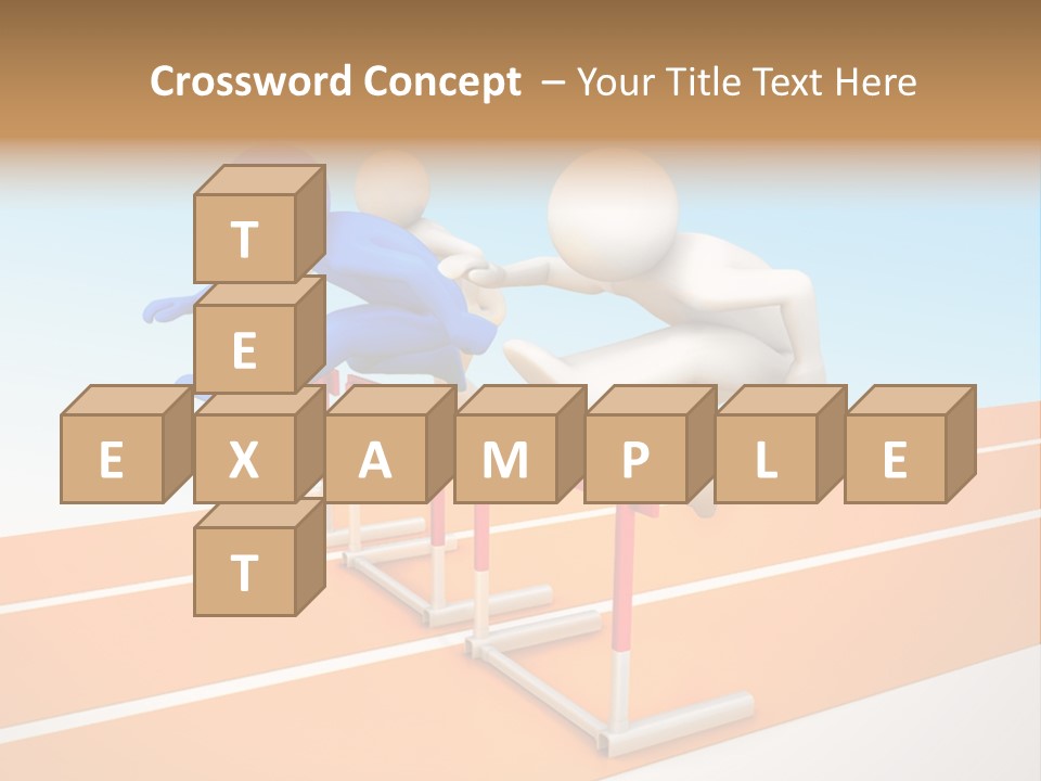 Runner Win Man PowerPoint Template