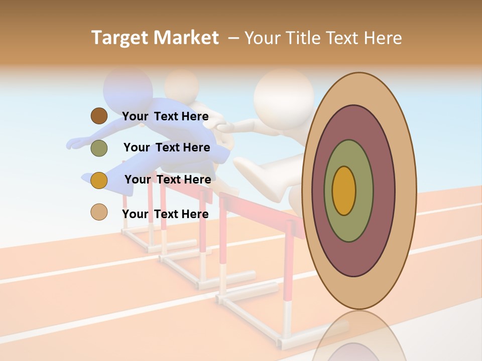 Runner Win Man PowerPoint Template