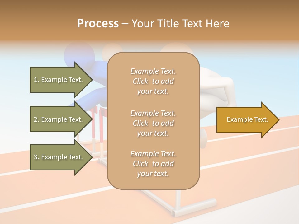Runner Win Man PowerPoint Template