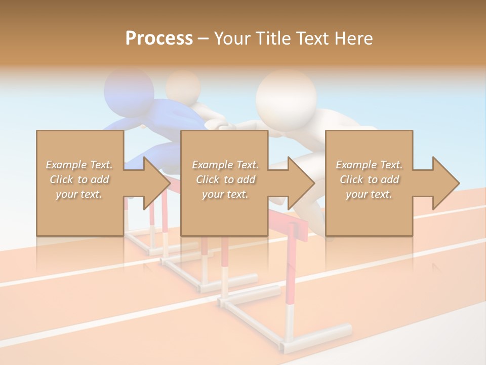 Runner Win Man PowerPoint Template