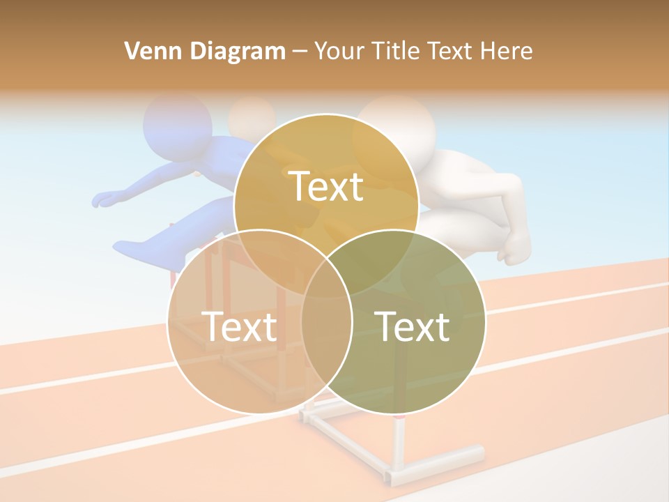 Runner Win Man PowerPoint Template