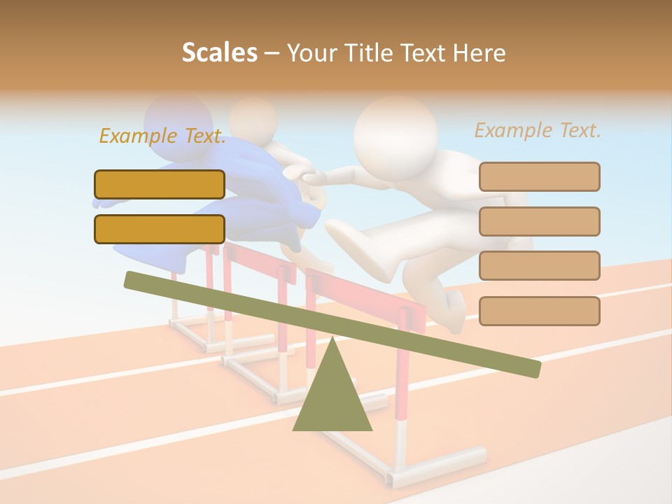 Runner Win Man PowerPoint Template