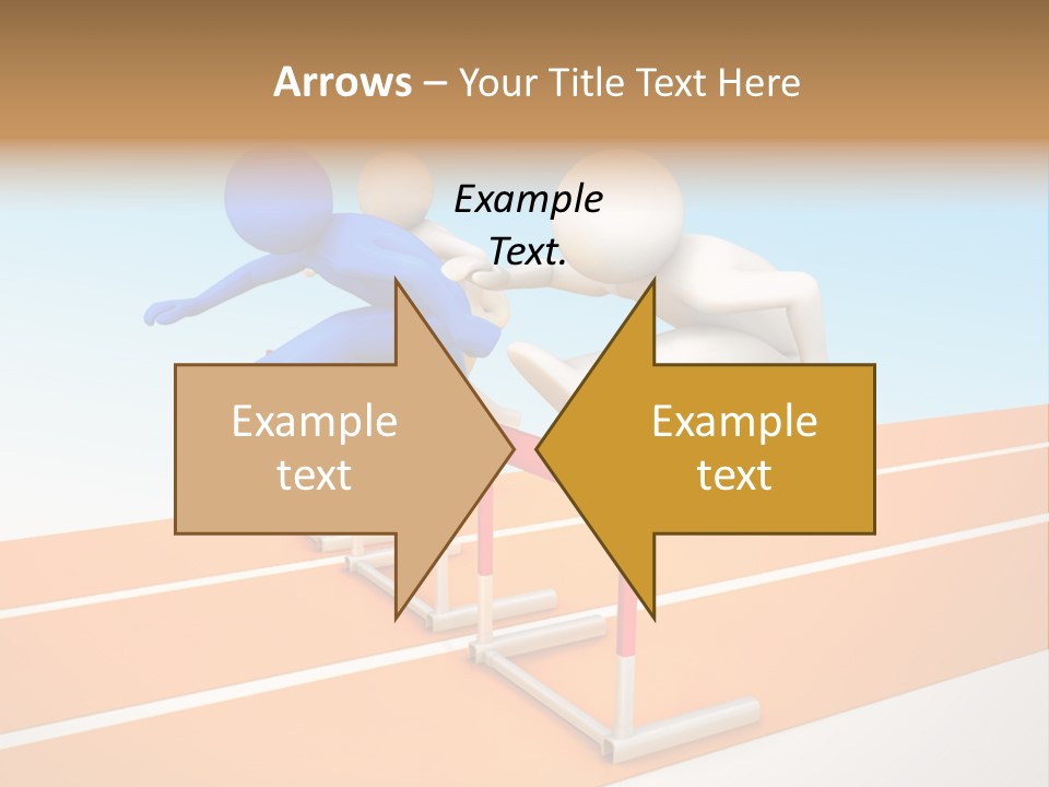 Runner Win Man PowerPoint Template