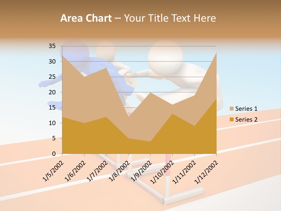 Runner Win Man PowerPoint Template
