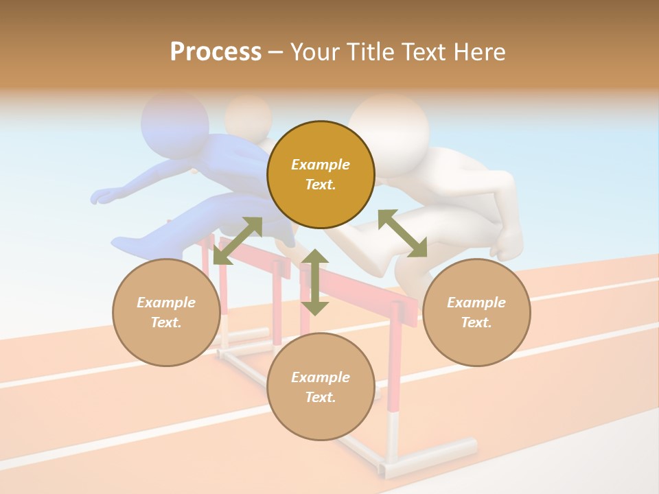 Runner Win Man PowerPoint Template