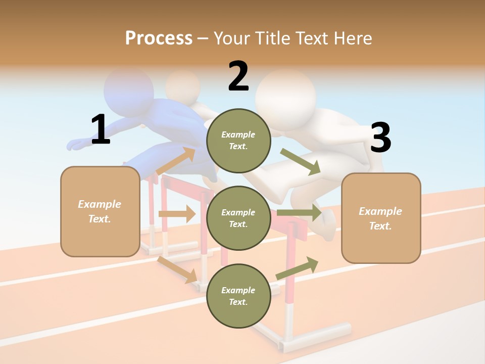 Runner Win Man PowerPoint Template
