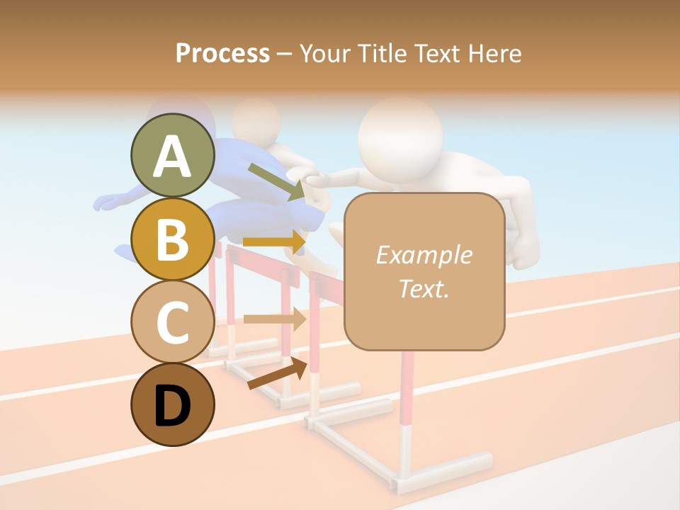 Runner Win Man PowerPoint Template