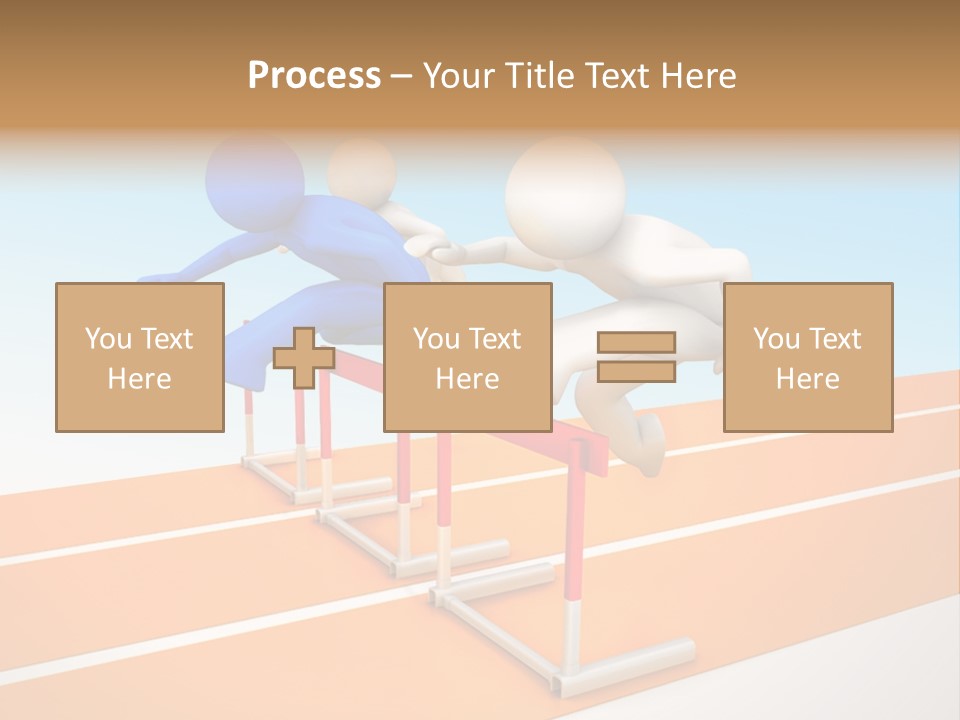 Runner Win Man PowerPoint Template