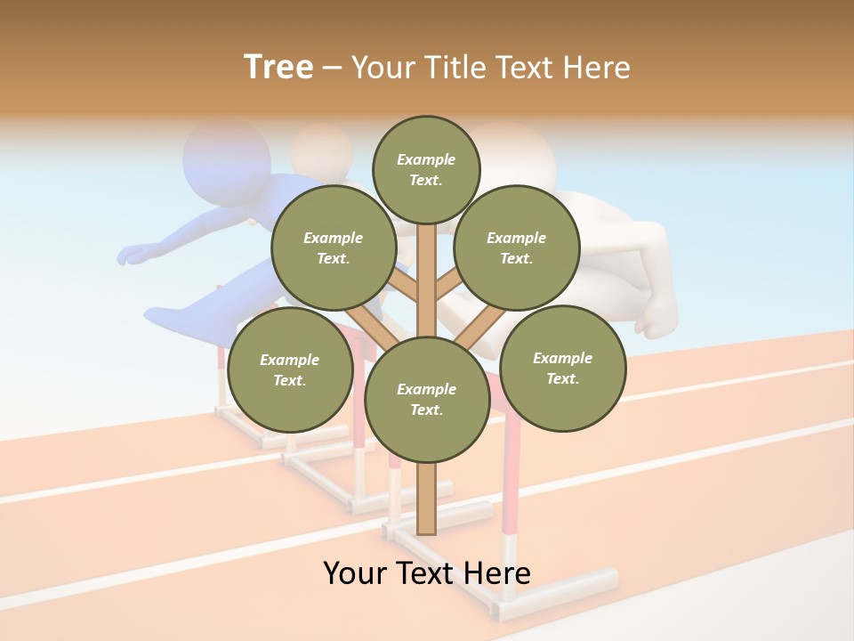 Runner Win Man PowerPoint Template