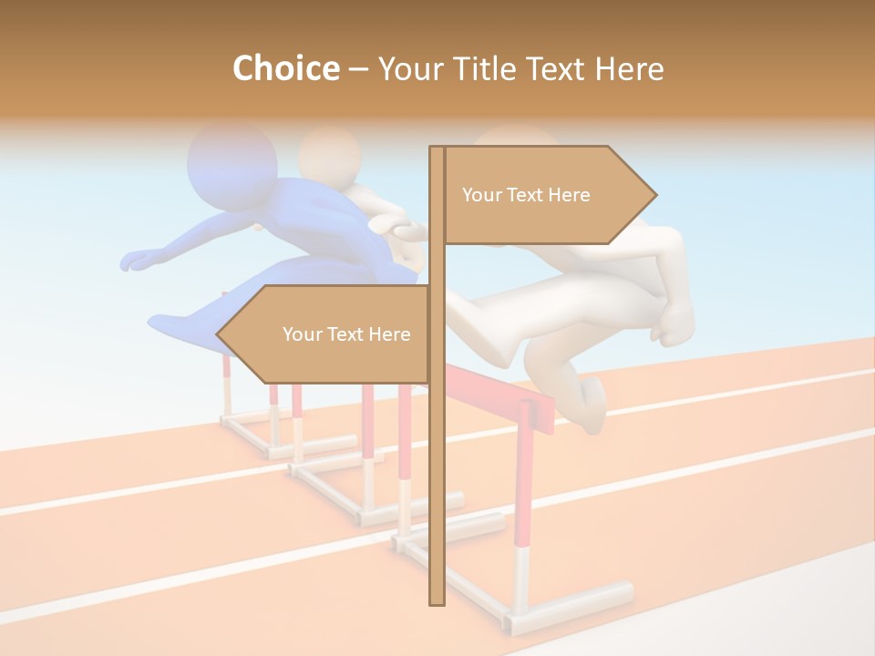 Runner Win Man PowerPoint Template