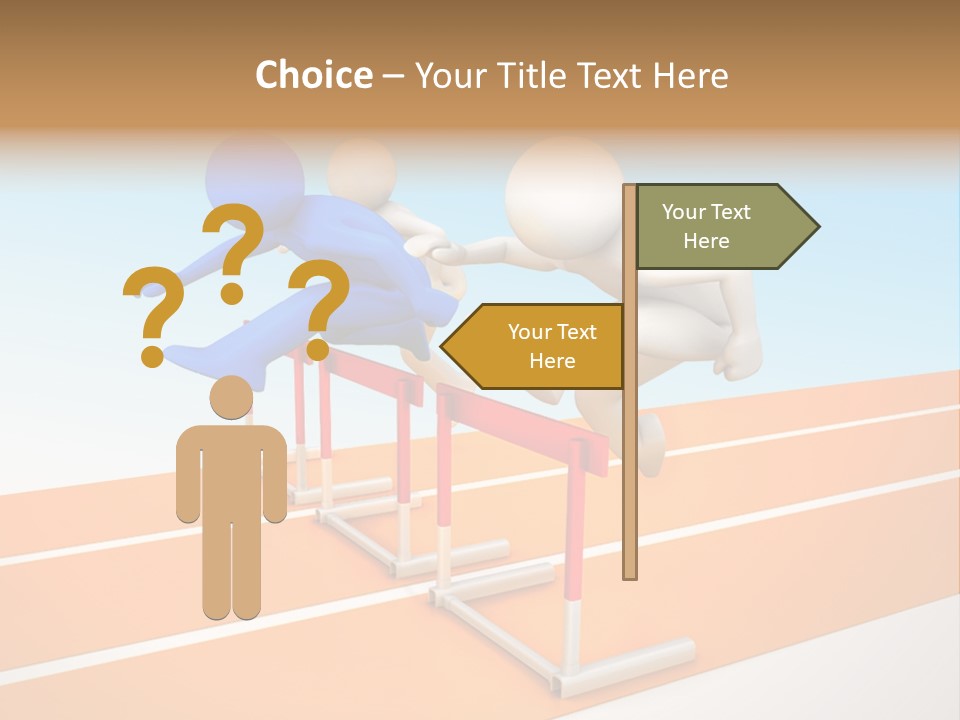 Runner Win Man PowerPoint Template