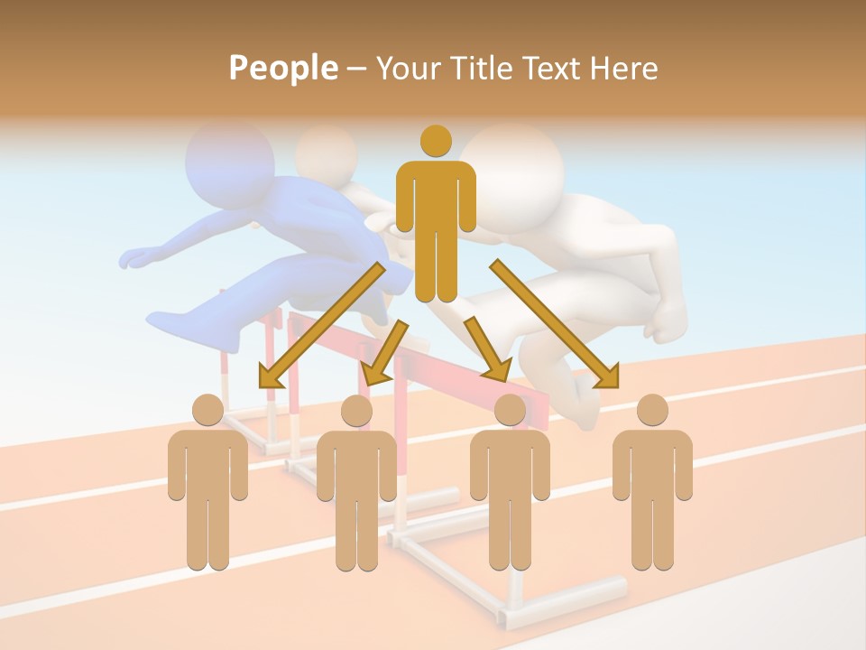 Runner Win Man PowerPoint Template