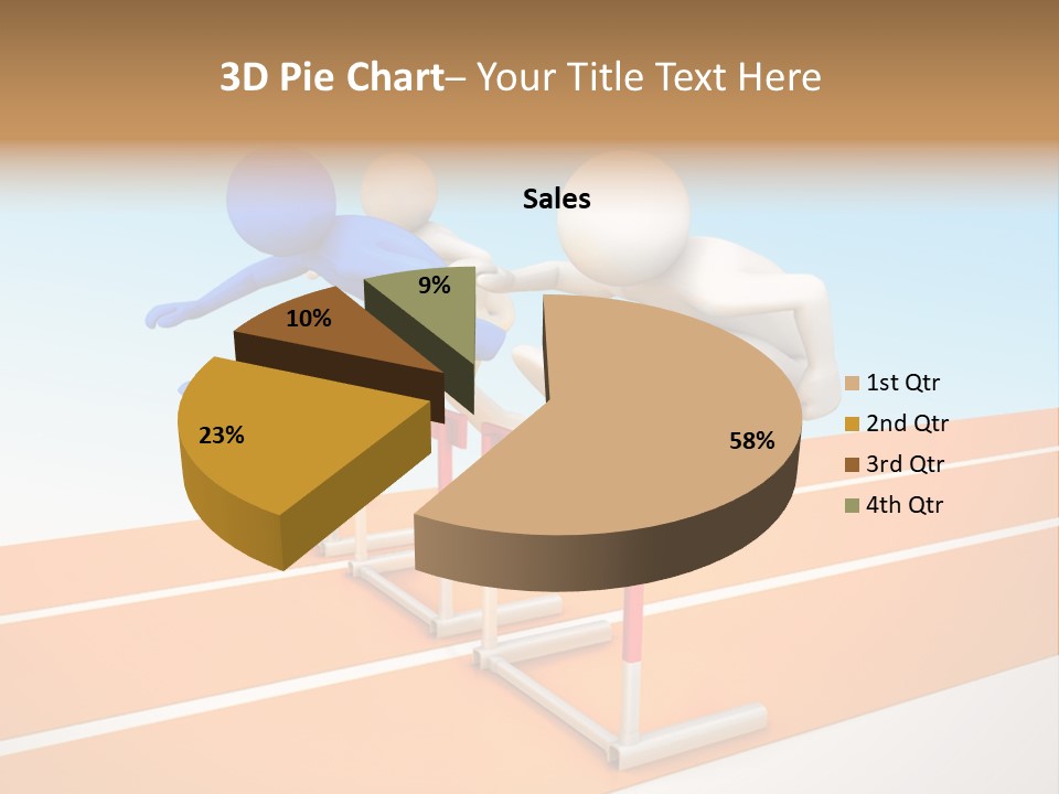 Runner Win Man PowerPoint Template