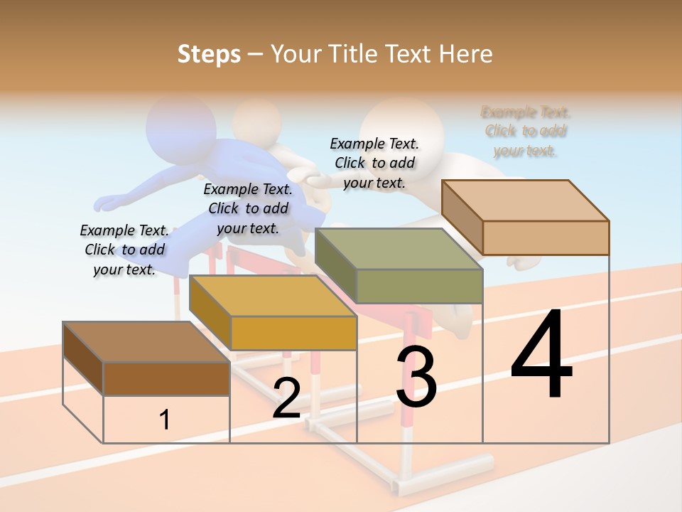 Runner Win Man PowerPoint Template