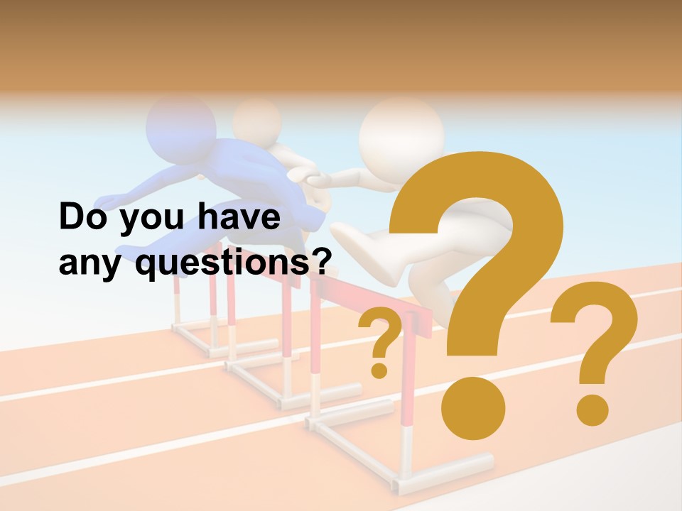 Runner Win Man PowerPoint Template