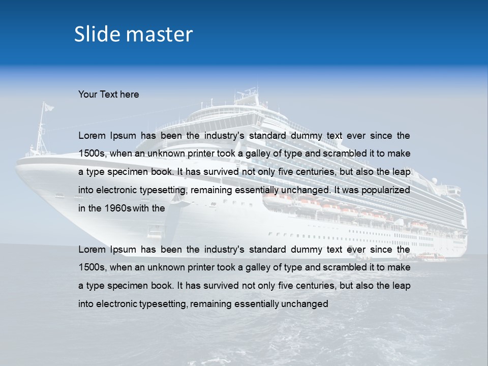 Liner Luxury Maritime PowerPoint Template