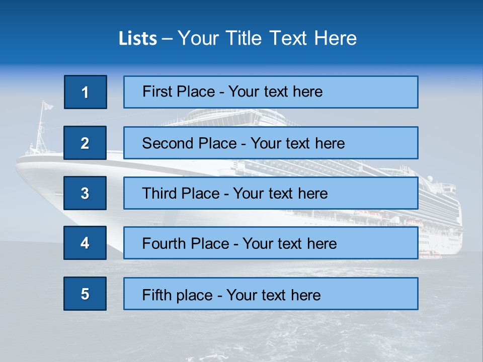 Liner Luxury Maritime PowerPoint Template