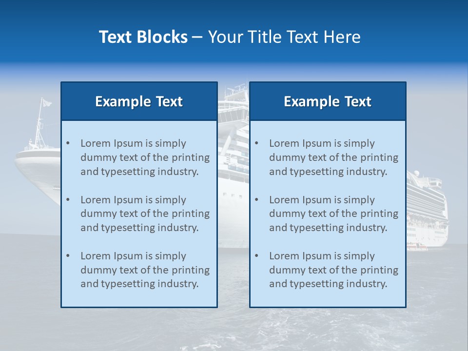 Liner Luxury Maritime PowerPoint Template