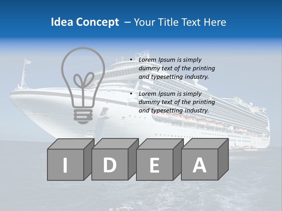 Liner Luxury Maritime PowerPoint Template