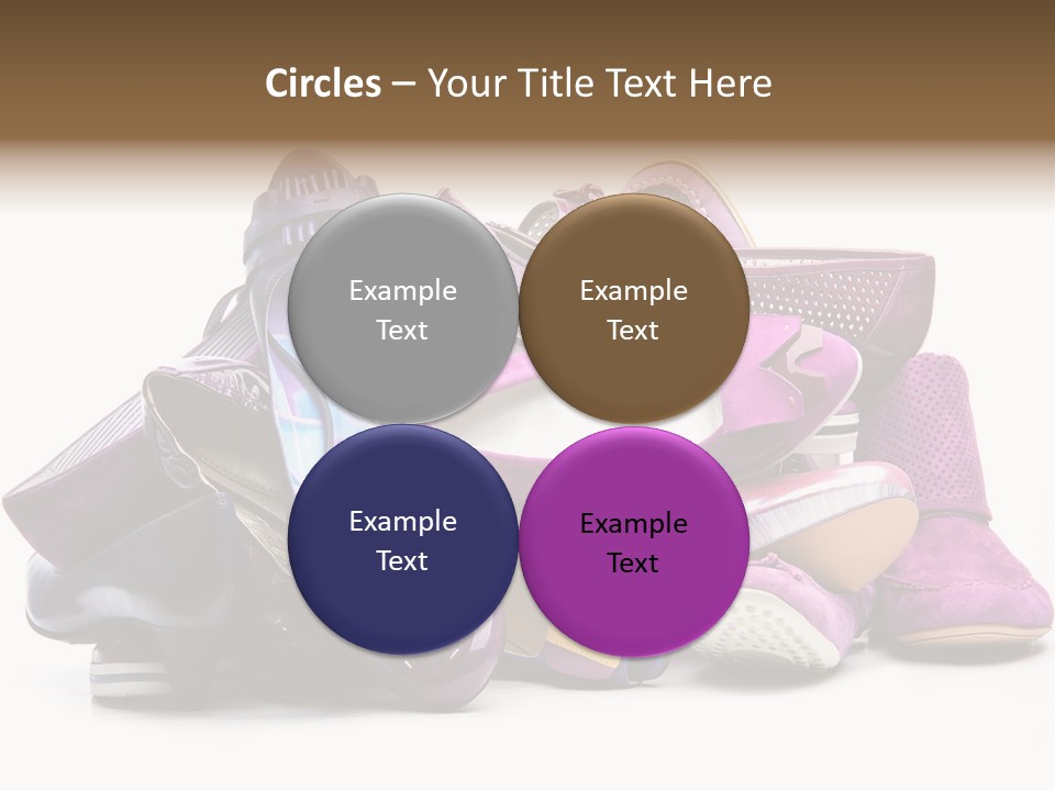 White Stack Violet PowerPoint Template