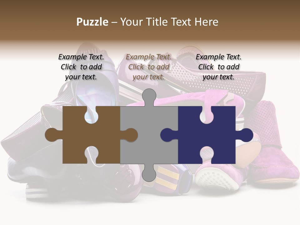 White Stack Violet PowerPoint Template