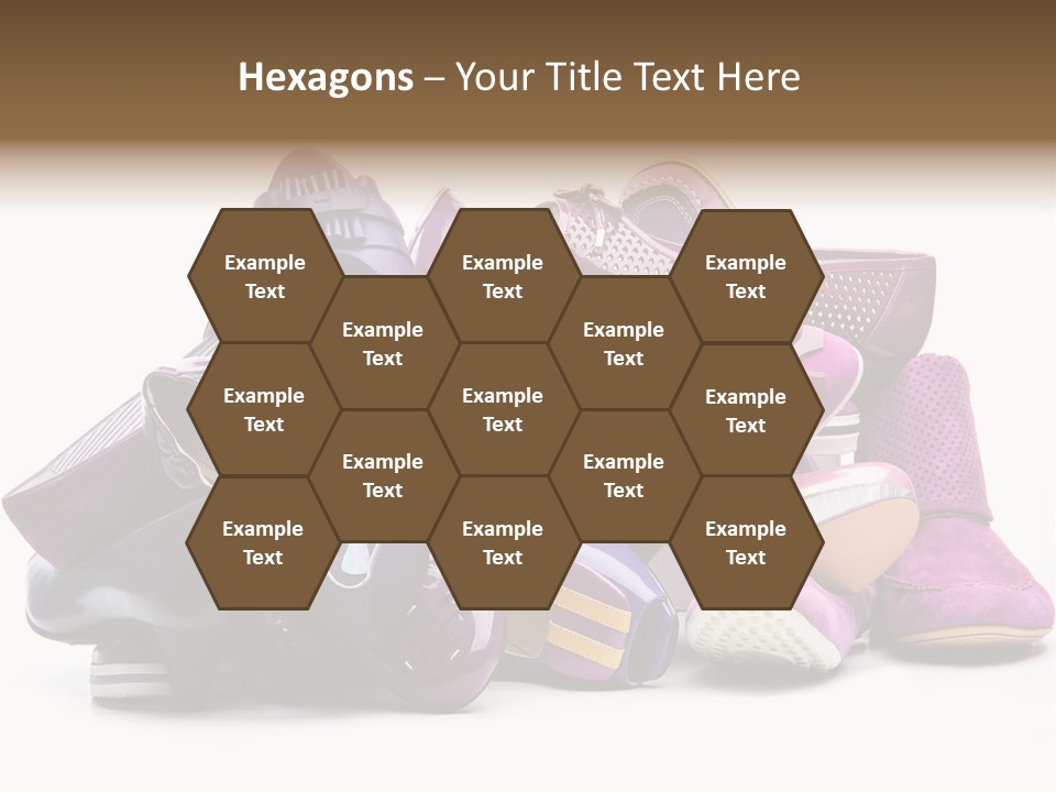 White Stack Violet PowerPoint Template