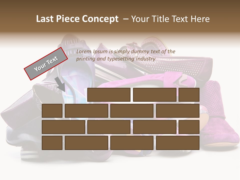 White Stack Violet PowerPoint Template
