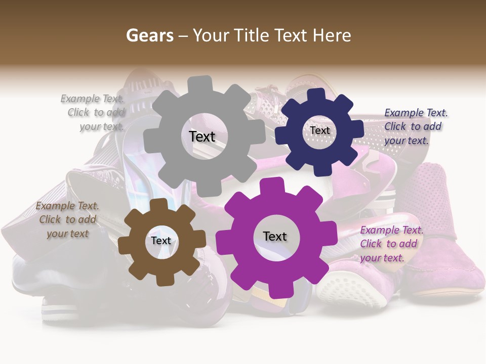 White Stack Violet PowerPoint Template