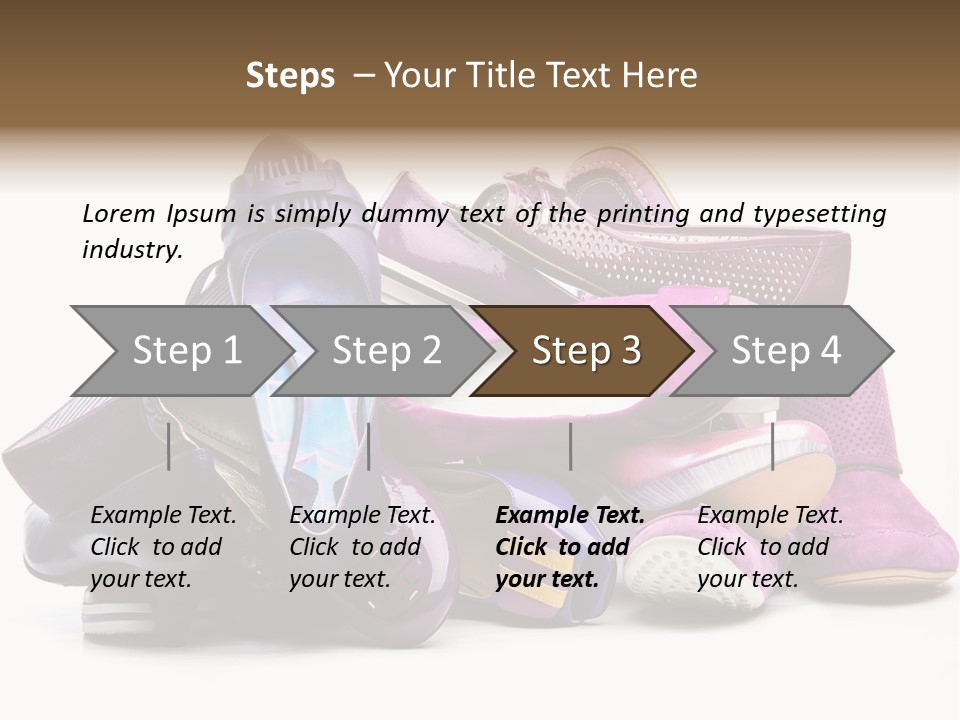 White Stack Violet PowerPoint Template