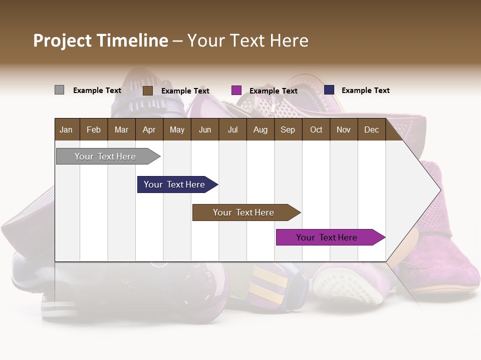 White Stack Violet PowerPoint Template