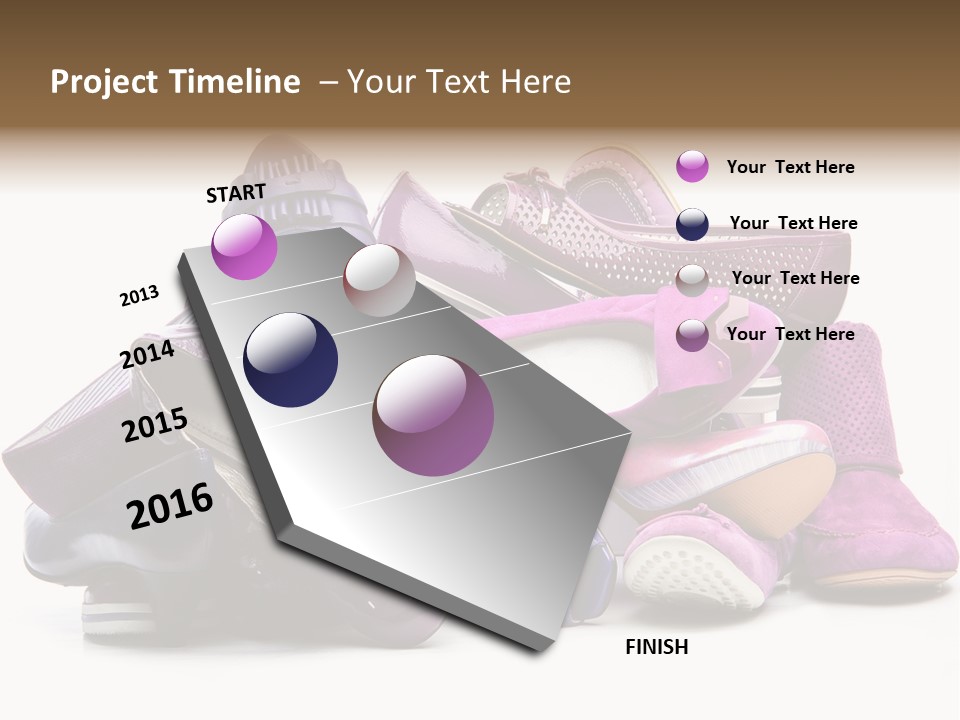 White Stack Violet PowerPoint Template