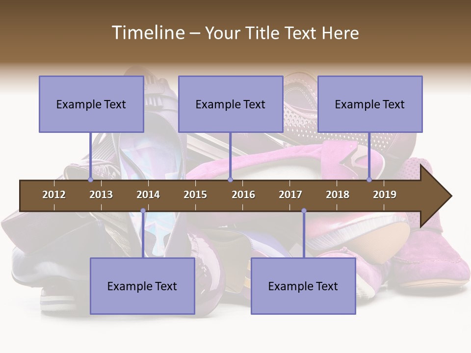 White Stack Violet PowerPoint Template