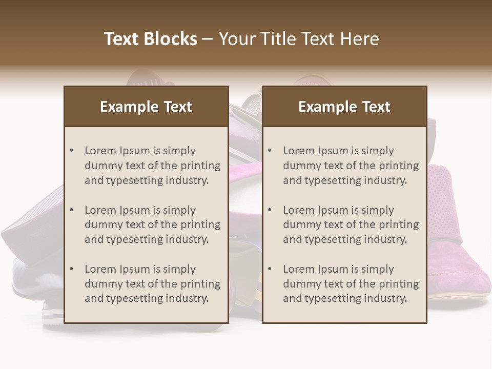 White Stack Violet PowerPoint Template
