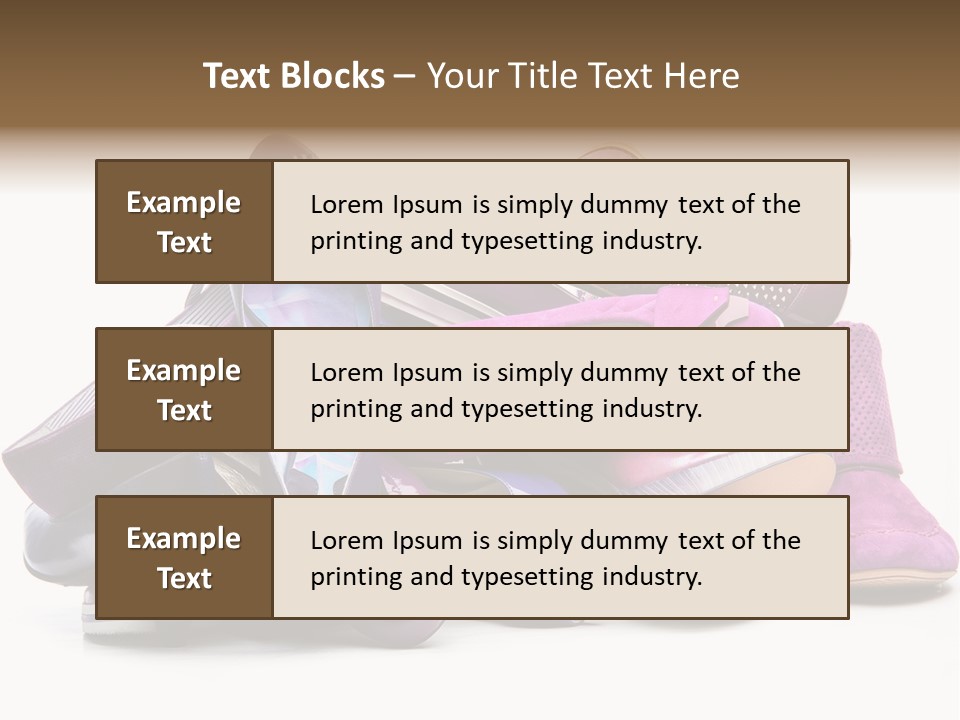 White Stack Violet PowerPoint Template