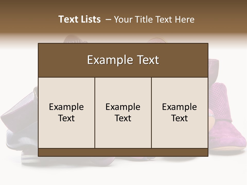 White Stack Violet PowerPoint Template