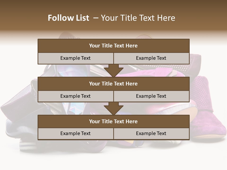 White Stack Violet PowerPoint Template