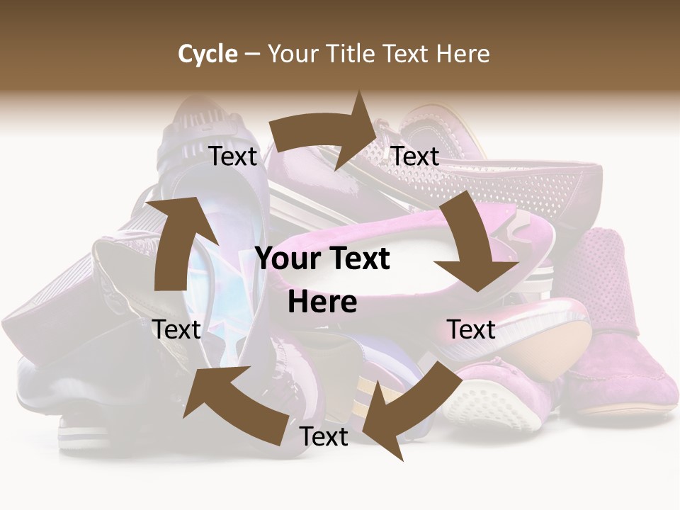 White Stack Violet PowerPoint Template