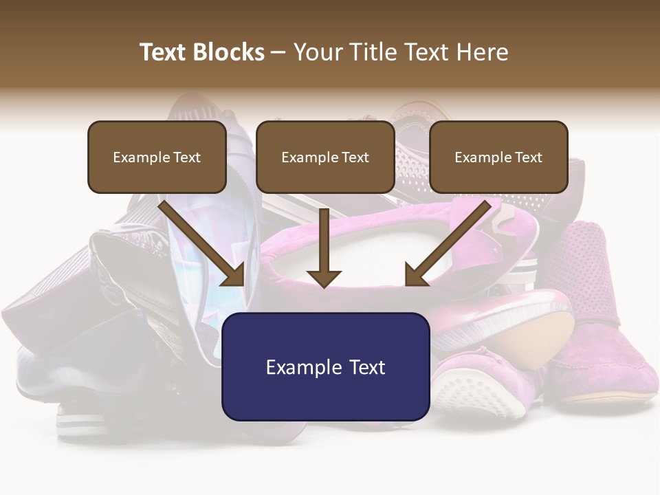 White Stack Violet PowerPoint Template