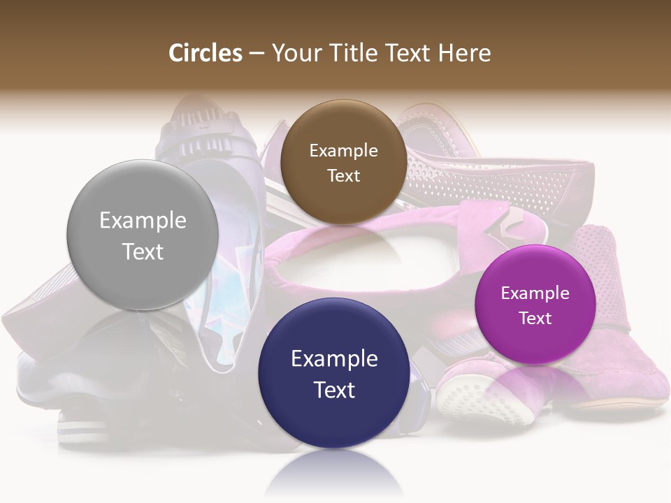 White Stack Violet PowerPoint Template