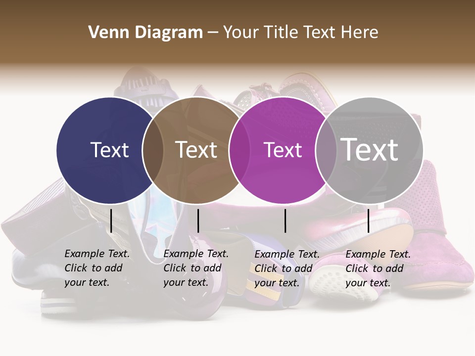 White Stack Violet PowerPoint Template