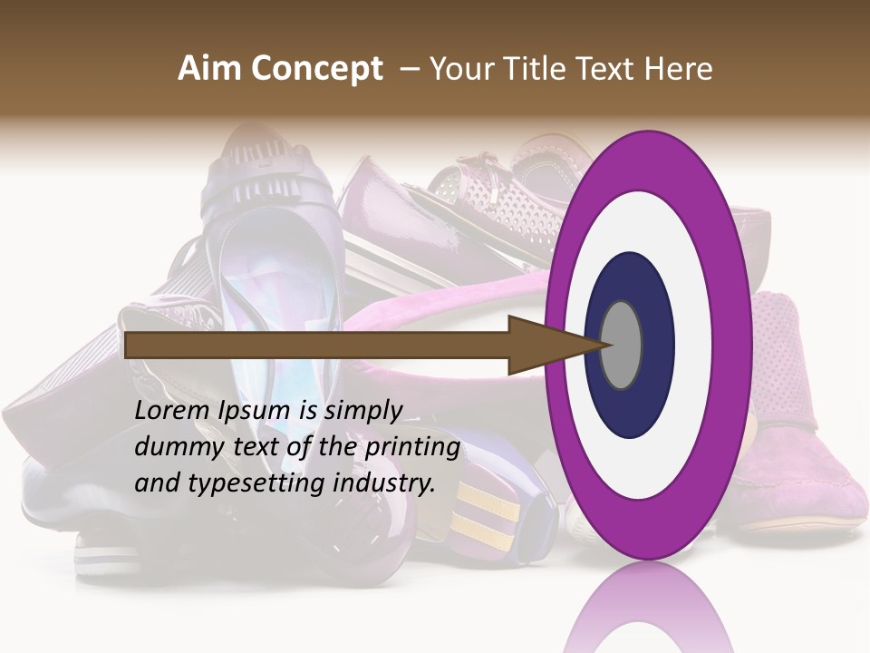 White Stack Violet PowerPoint Template