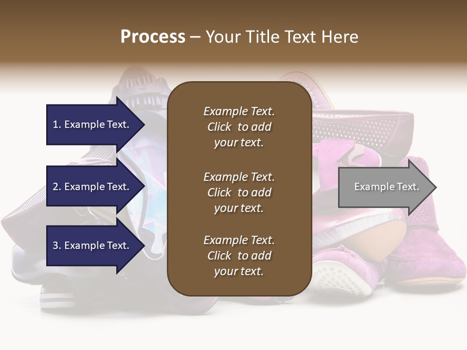 White Stack Violet PowerPoint Template