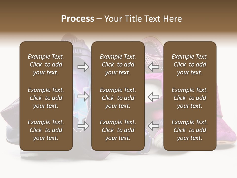 White Stack Violet PowerPoint Template